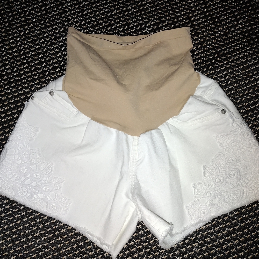 Indigo Blue Maternity Shorts